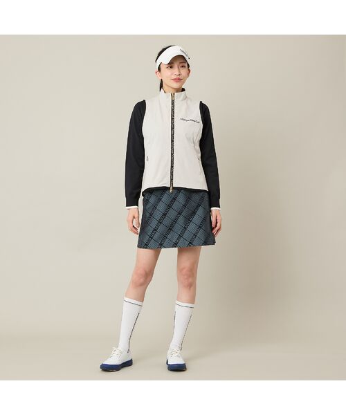 NS23 par Nissa Golf / エヌエス23・パー・ニッサゴルフ ベスト | 【Women's】バックギャザージップベスト | 詳細4