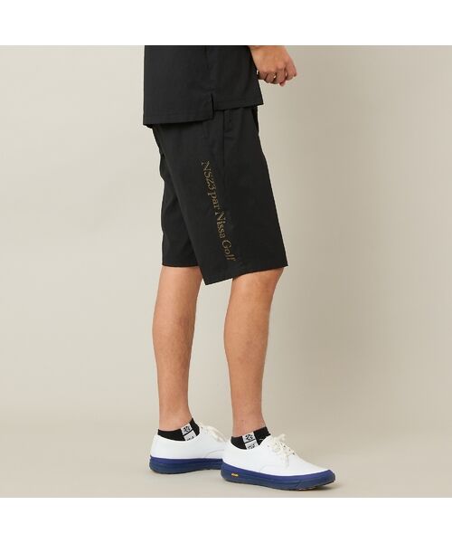NS23 par Nissa Golf / エヌエス23・パー・ニッサゴルフ ショート・ハーフ・半端丈パンツ | 【Men's】【接触冷感／UVカット／撥水】パンチングショートパンツ（ブラック）