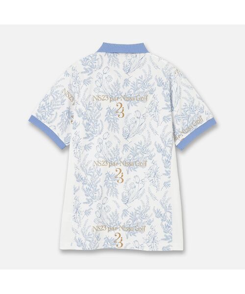 NS23 par Nissa Golf / エヌエス23・パー・ニッサゴルフ ポロシャツ | 【Men's】ミモザプリントポロシャツ | 詳細1