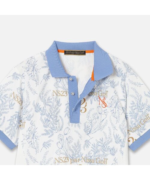 NS23 par Nissa Golf / エヌエス23・パー・ニッサゴルフ ポロシャツ | 【Men's】ミモザプリントポロシャツ | 詳細2