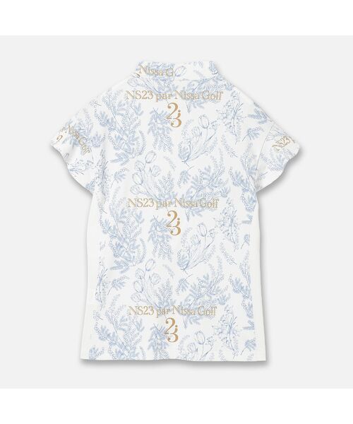 NS23 par Nissa Golf / エヌエス23・パー・ニッサゴルフ カットソー | 【Women's】ミモザプリントモックネック | 詳細2