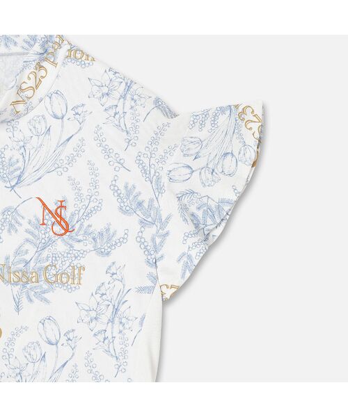 NS23 par Nissa Golf / エヌエス23・パー・ニッサゴルフ カットソー | 【Women's】ミモザプリントモックネック | 詳細3