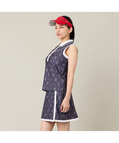NS23 par Nissa Golf / エヌエス23・パー・ニッサゴルフ ミニ・ひざ丈スカート | 【Women's】【セットアップ可】マリーンプリントスカート | 詳細6