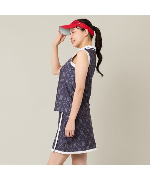 NS23 par Nissa Golf / エヌエス23・パー・ニッサゴルフ ミニ・ひざ丈スカート | 【Women's】【セットアップ可】マリーンプリントスカート | 詳細8