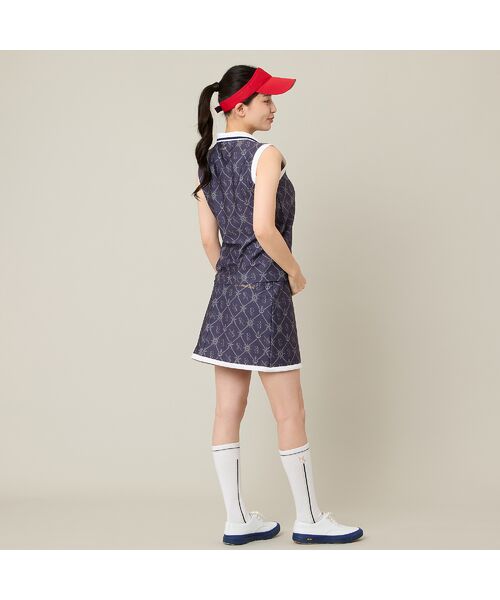 NS23 par Nissa Golf / エヌエス23・パー・ニッサゴルフ ミニ・ひざ丈スカート | 【Women's】【セットアップ可】マリーンプリントスカート | 詳細9