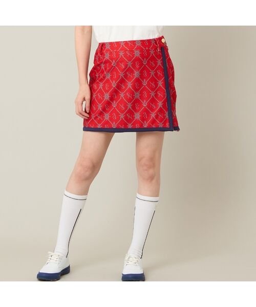 NS23 par Nissa Golf / エヌエス23・パー・ニッサゴルフ ミニ・ひざ丈スカート | 【Women's】【セットアップ可】マリーンプリントスカート | 詳細10
