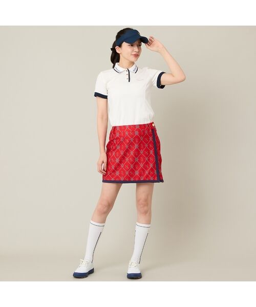 NS23 par Nissa Golf / エヌエス23・パー・ニッサゴルフ ミニ・ひざ丈スカート | 【Women's】【セットアップ可】マリーンプリントスカート | 詳細11
