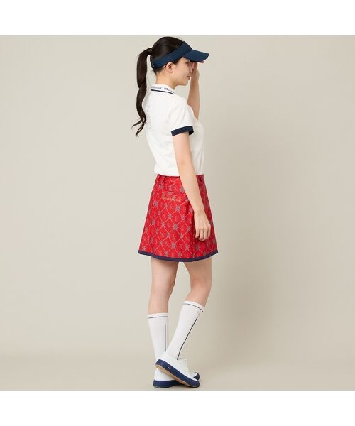 NS23 par Nissa Golf / エヌエス23・パー・ニッサゴルフ ミニ・ひざ丈スカート | 【Women's】【セットアップ可】マリーンプリントスカート | 詳細12