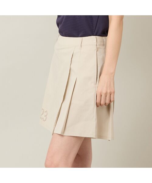 NS23 par Nissa Golf / エヌエス23・パー・ニッサゴルフ ショート・ハーフ・半端丈パンツ | 【Women's】【接触冷感／UVカット／撥水】ストレッチプリーツキュロット | 詳細2