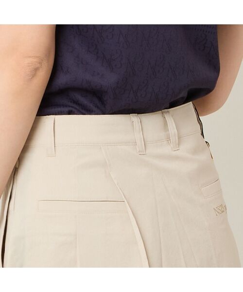 NS23 par Nissa Golf / エヌエス23・パー・ニッサゴルフ ショート・ハーフ・半端丈パンツ | 【Women's】【接触冷感／UVカット／撥水】ストレッチプリーツキュロット | 詳細7