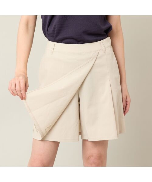 NS23 par Nissa Golf / エヌエス23・パー・ニッサゴルフ ショート・ハーフ・半端丈パンツ | 【Women's】【接触冷感／UVカット／撥水】ストレッチプリーツキュロット | 詳細10