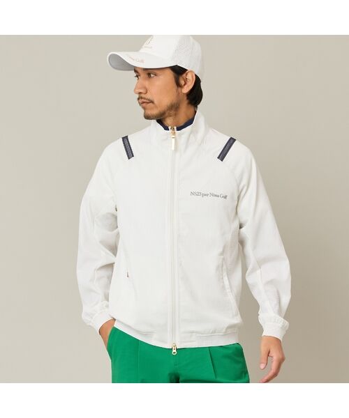 NS23 par Nissa Golf / エヌエス23・パー・ニッサゴルフ ブルゾン | 【Men's】軽量メッシュ切替ブルゾン（ホワイト）