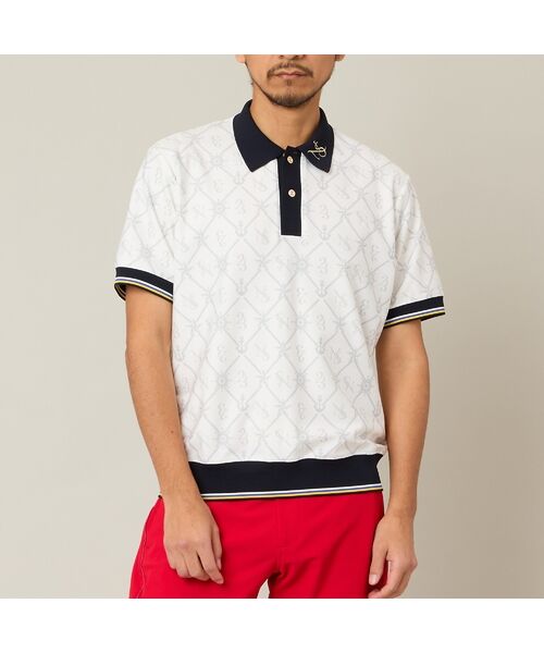 NS23 par Nissa Golf / エヌエス23・パー・ニッサゴルフ ポロシャツ | 【Men's】マリーンプリントポロ | 詳細1