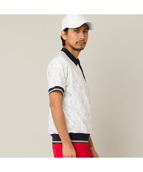 NS23 par Nissa Golf / エヌエス23・パー・ニッサゴルフ ポロシャツ | 【Men's】マリーンプリントポロ | 詳細2