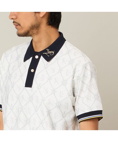 NS23 par Nissa Golf / エヌエス23・パー・ニッサゴルフ ポロシャツ | 【Men's】マリーンプリントポロ | 詳細4