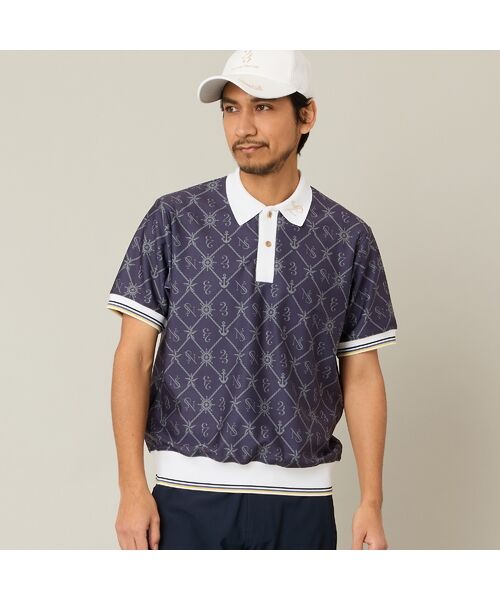 NS23 par Nissa Golf / エヌエス23・パー・ニッサゴルフ ポロシャツ | 【Men's】マリーンプリントポロ | 詳細7