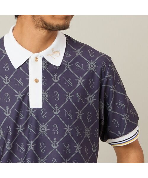 NS23 par Nissa Golf / エヌエス23・パー・ニッサゴルフ ポロシャツ | 【Men's】マリーンプリントポロ | 詳細9