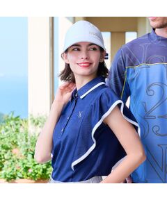 NS23 par Nissa Golf / エヌエス23・パー・ニッサゴルフ カットソー | 【Women's】【吸水速乾】ラッフルスリーブプルオーバー