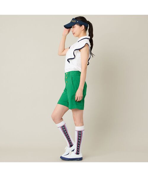 NS23 par Nissa Golf / エヌエス23・パー・ニッサゴルフ カットソー | 【Women's】【吸水速乾】ラッフルスリーブプルオーバー | 詳細1