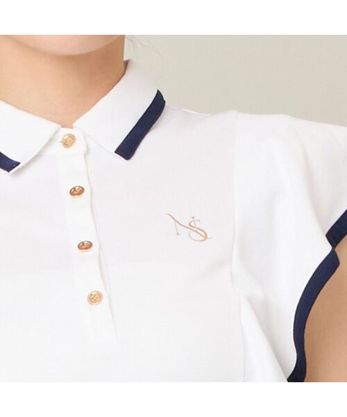 NS23 par Nissa Golf / エヌエス23・パー・ニッサゴルフ カットソー | 【Women's】【吸水速乾】ラッフルスリーブプルオーバー | 詳細3