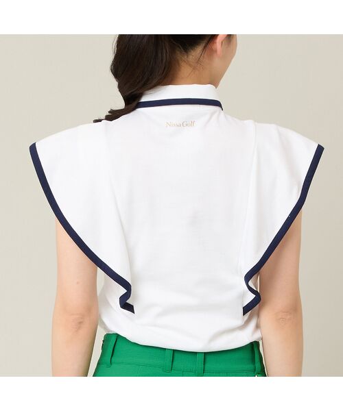 NS23 par Nissa Golf / エヌエス23・パー・ニッサゴルフ カットソー | 【Women's】【吸水速乾】ラッフルスリーブプルオーバー | 詳細4
