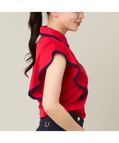 NS23 par Nissa Golf / エヌエス23・パー・ニッサゴルフ カットソー | 【Women's】【吸水速乾】ラッフルスリーブプルオーバー | 詳細5