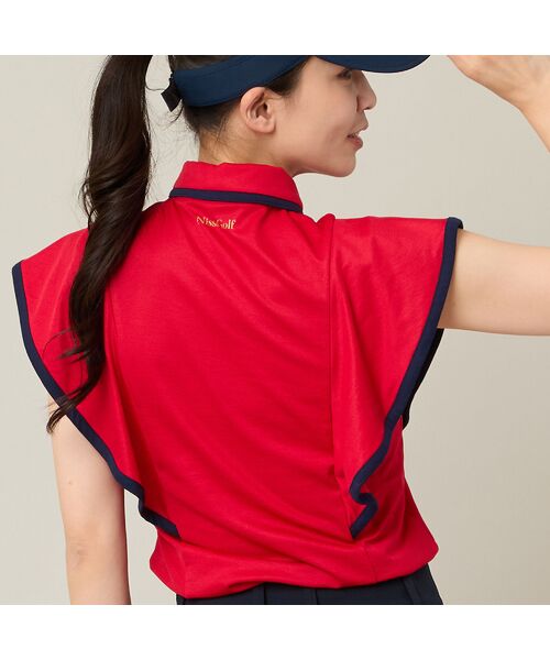 NS23 par Nissa Golf / エヌエス23・パー・ニッサゴルフ カットソー | 【Women's】【吸水速乾】ラッフルスリーブプルオーバー | 詳細7