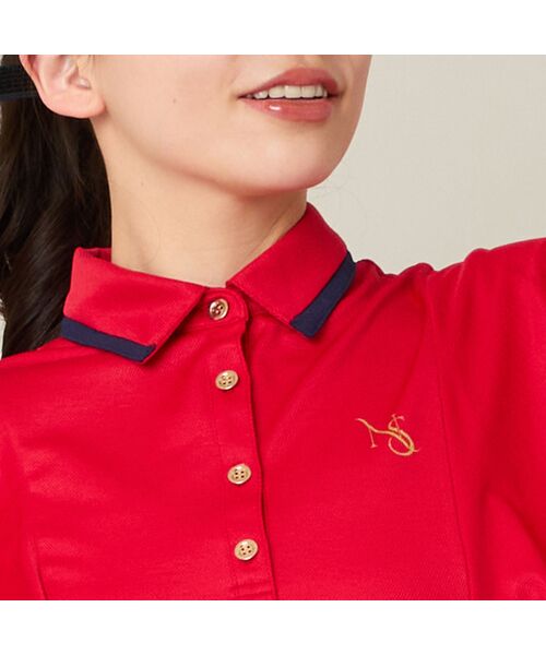 NS23 par Nissa Golf / エヌエス23・パー・ニッサゴルフ カットソー | 【Women's】【吸水速乾】ラッフルスリーブプルオーバー | 詳細9