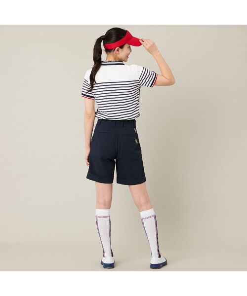 NS23 par Nissa Golf / エヌエス23・パー・ニッサゴルフ ポロシャツ | 【Women's】【吸水速乾】ハーフジップボーダーポロ | 詳細4