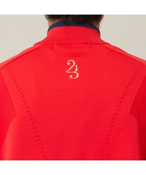 NS23 par Nissa Golf / エヌエス23・パー・ニッサゴルフ ニット・セーター | 【Men's】ホールガーメントハーフジップ | 詳細16