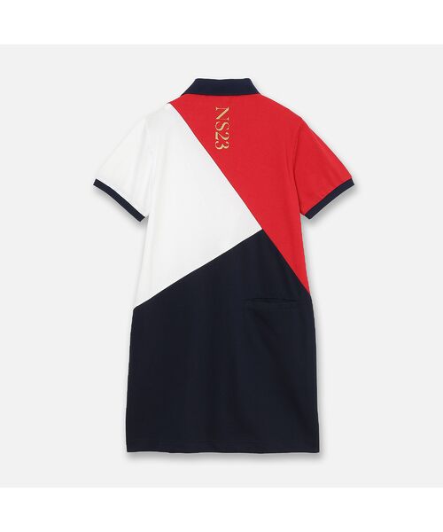NS23 par Nissa Golf / エヌエス23・パー・ニッサゴルフ ミニ丈・ひざ丈ワンピース | 【Women's】【吸水速乾】マリーンフラッグポロワンピース | 詳細10