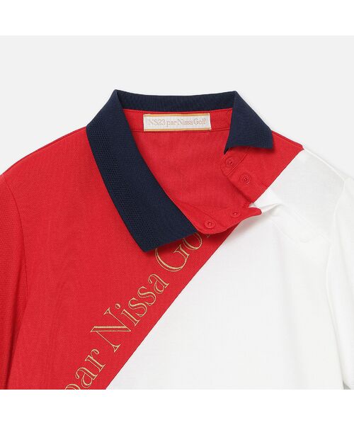 NS23 par Nissa Golf / エヌエス23・パー・ニッサゴルフ ミニ丈・ひざ丈ワンピース | 【Women's】【吸水速乾】マリーンフラッグポロワンピース | 詳細11