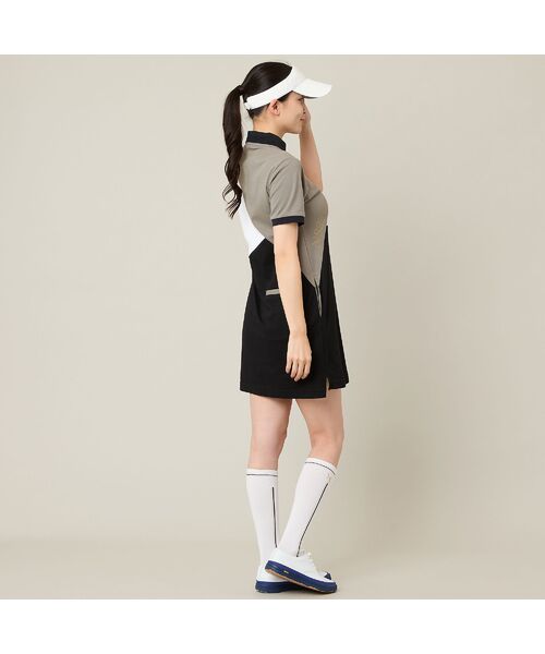 NS23 par Nissa Golf / エヌエス23・パー・ニッサゴルフ ミニ丈・ひざ丈ワンピース | 【Women's】【吸水速乾】マリーンフラッグポロワンピース | 詳細4