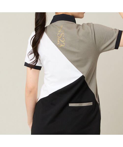 NS23 par Nissa Golf / エヌエス23・パー・ニッサゴルフ ミニ丈・ひざ丈ワンピース | 【Women's】【吸水速乾】マリーンフラッグポロワンピース | 詳細13