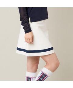 NS23 par Nissa Golf / エヌエス23・パー・ニッサゴルフ ミニ・ひざ丈スカート | 【Women's】【セットアップ可】ニットフレアスカート