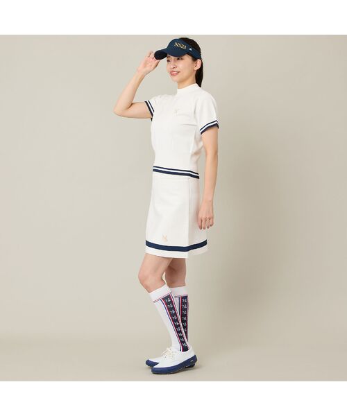 NS23 par Nissa Golf / エヌエス23・パー・ニッサゴルフ ミニ・ひざ丈スカート | 【Women's】【セットアップ可】ニットフレアスカート | 詳細1