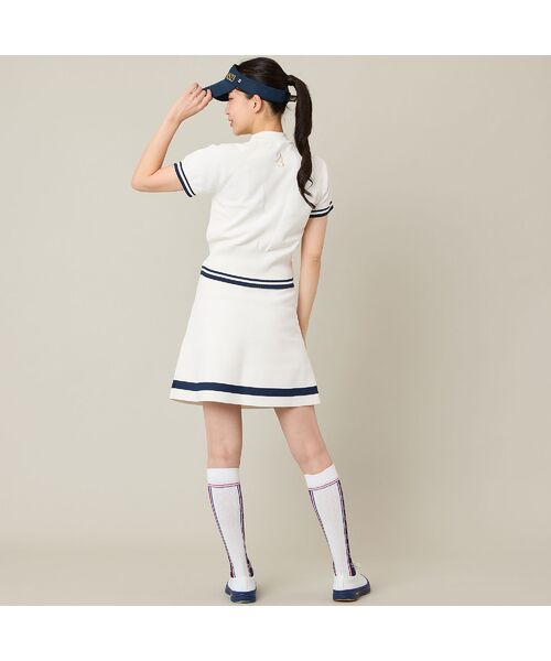 NS23 par Nissa Golf / エヌエス23・パー・ニッサゴルフ ミニ・ひざ丈スカート | 【Women's】【セットアップ可】ニットフレアスカート | 詳細2
