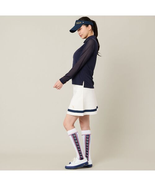 NS23 par Nissa Golf / エヌエス23・パー・ニッサゴルフ ミニ・ひざ丈スカート | 【Women's】【セットアップ可】ニットフレアスカート | 詳細4