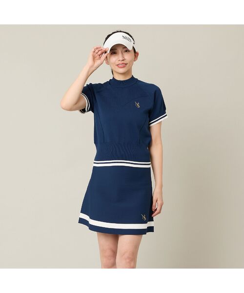 NS23 par Nissa Golf / エヌエス23・パー・ニッサゴルフ ミニ・ひざ丈スカート | 【Women's】【セットアップ可】ニットフレアスカート | 詳細6