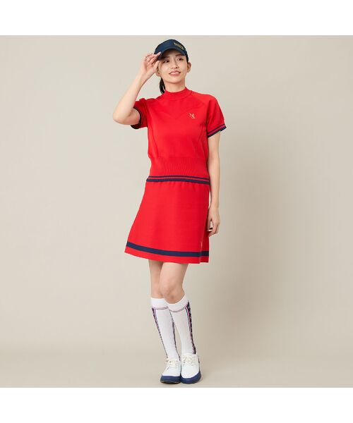 NS23 par Nissa Golf / エヌエス23・パー・ニッサゴルフ ミニ・ひざ丈スカート | 【Women's】【セットアップ可】ニットフレアスカート | 詳細12