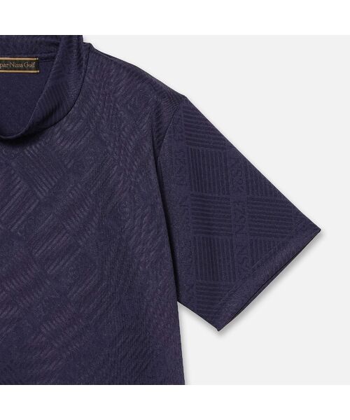NS23 par Nissa Golf / エヌエス23・パー・ニッサゴルフ カットソー | 【Men's】ロゴジャカードモックネック | 詳細8