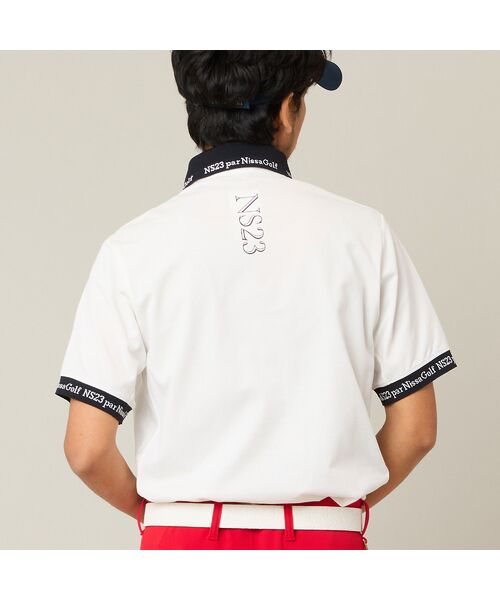 NS23 par Nissa Golf / エヌエス23・パー・ニッサゴルフ ポロシャツ | 【Men's】ロゴ襟アクティブポロシャツ | 詳細2