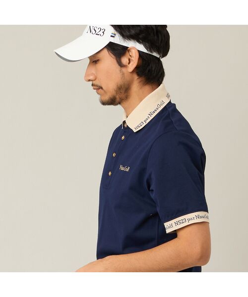 NS23 par Nissa Golf / エヌエス23・パー・ニッサゴルフ ポロシャツ | 【Men's】ロゴ襟アクティブポロシャツ | 詳細8