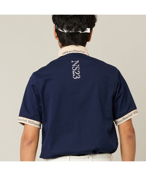 NS23 par Nissa Golf / エヌエス23・パー・ニッサゴルフ ポロシャツ | 【Men's】ロゴ襟アクティブポロシャツ | 詳細9