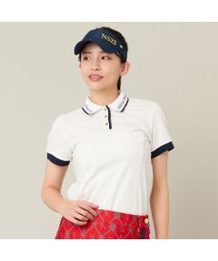 NS23 par Nissa Golf / エヌエス23・パー・ニッサゴルフ ポロシャツ | 【Women's】ロゴ襟アクティブポロシャツ