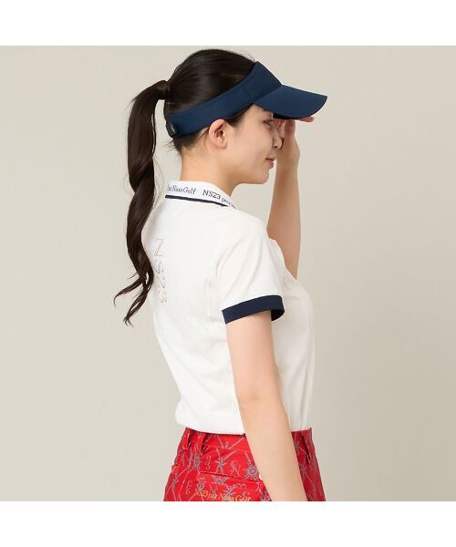 NS23 par Nissa Golf / エヌエス23・パー・ニッサゴルフ ポロシャツ | 【Women's】ロゴ襟アクティブポロシャツ | 詳細3