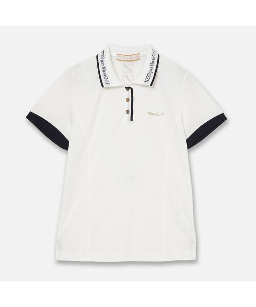 NS23 par Nissa Golf / エヌエス23・パー・ニッサゴルフ ポロシャツ | 【Women's】ロゴ襟アクティブポロシャツ | 詳細6