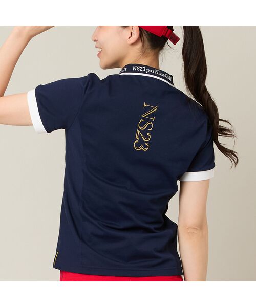 NS23 par Nissa Golf / エヌエス23・パー・ニッサゴルフ ポロシャツ | 【Women's】ロゴ襟アクティブポロシャツ | 詳細7