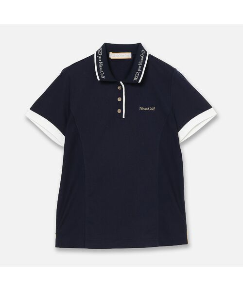 NS23 par Nissa Golf / エヌエス23・パー・ニッサゴルフ ポロシャツ | 【Women's】ロゴ襟アクティブポロシャツ | 詳細11