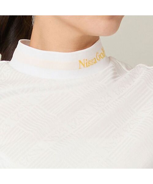 NS23 par Nissa Golf / エヌエス23・パー・ニッサゴルフ カットソー | 【Women's】ロゴジャカードモックネック | 詳細7